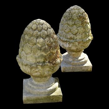 A Pair of Pineapple Finials