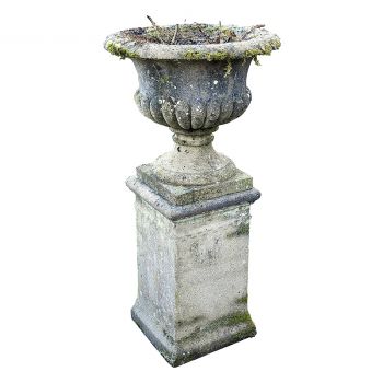 Single Urn on a Pedestal
