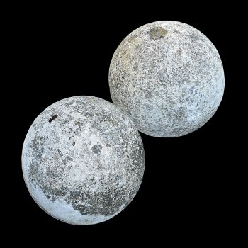 Antique Carved Spheres