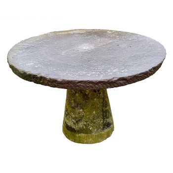 Antique Millstone Table on Staddle Stone Base