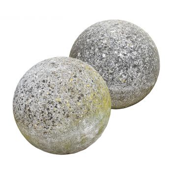 A Pair of Portland Stone Balls