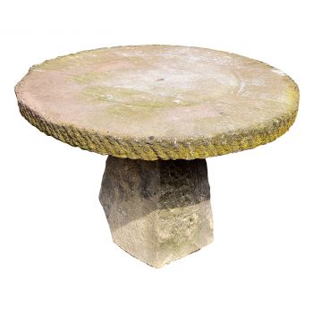 Mill Wheel Table on Staddle Stone