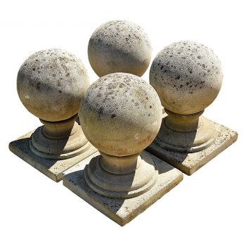 Set of 4 Stone Finials
