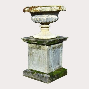 Antique Bath Stone Centrepiece Urn 