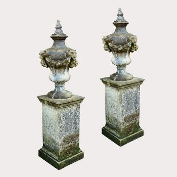 Austin and Seeley Lidded Urns