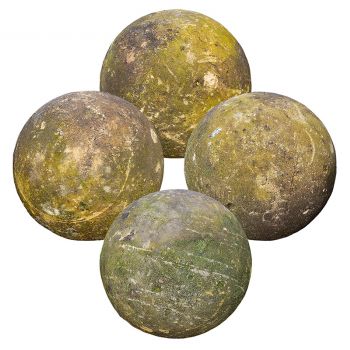 Set of Cotswold Stone Spheres