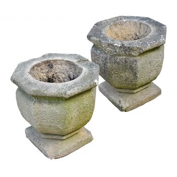 Pair of Octagonal Shaped Planters