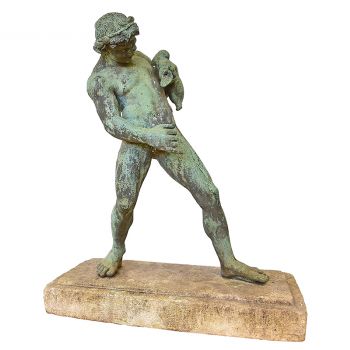 Bronze Figure, Drunken Faun of Pompeii