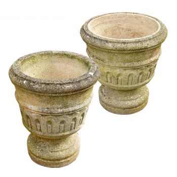 Pair of Fluted Urns 