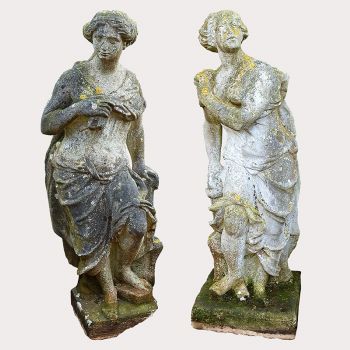 Pair of Marble Figures 