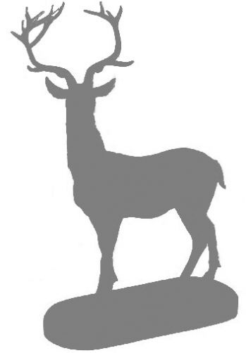 Life-Size Cast Iron Stag