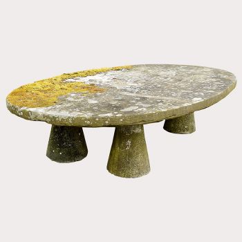 Large Oval Stone Table 