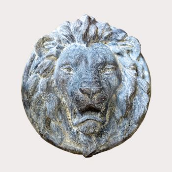 Large English Lead Lion Mask
