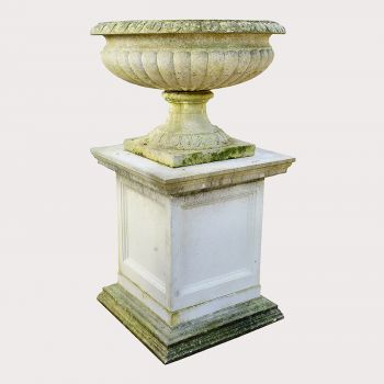 Large Composition Stone Urn