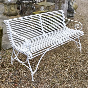 Painted Arras Style Garden Seat