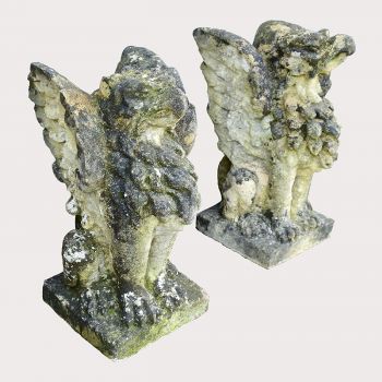 Cotswold Stone Gate Pier Griffins