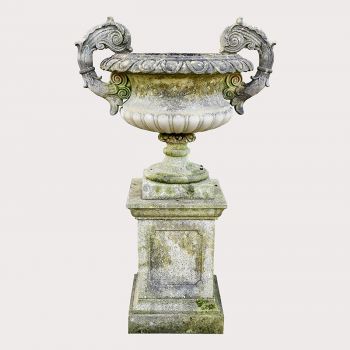 Ornate Twin Handled Urn