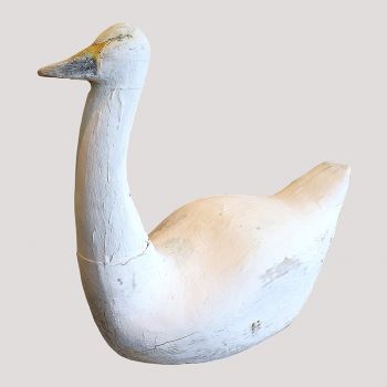 Carved Wooden Swan