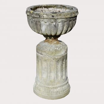 Lobed Urn on Fluted Column