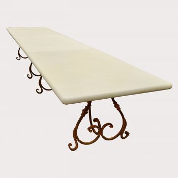 XL York Stone Scroll Table