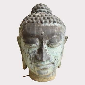 Thai Bronze Buddha Head