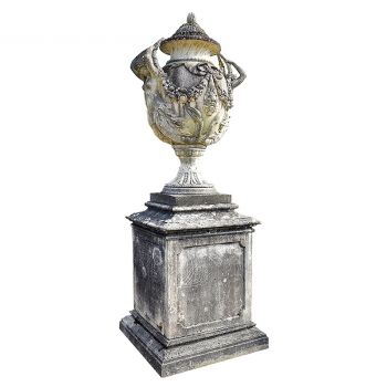 A Monumental Lidded Urn