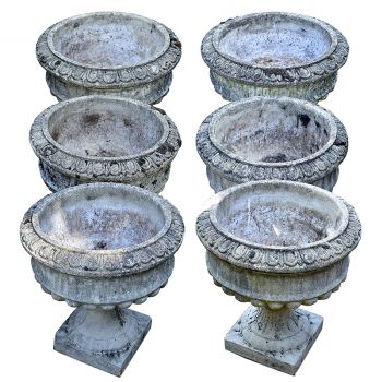 Set of Six Urns