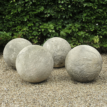 A Set of Four Stone Balls